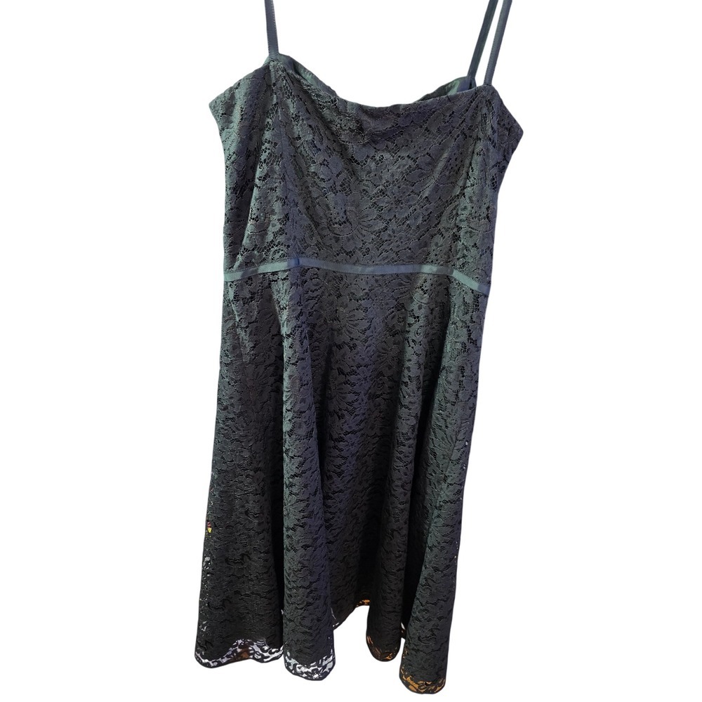 Ann Taylor Black Lace sweetheart Neck Midi Dress NWT Size 6 - Picture 10 of 10